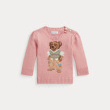 RALPH LAUREN POLO maglione con orso polo Rosa
