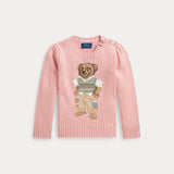 RALPH LAUREN POLO Maglione con orso polo Rosa