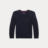 RALPH LAUREN POLO maglione a trecce Blu