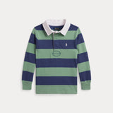 RALPH LAUREN POLO polo rugby a righe Verde