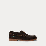 RALPH LAUREN POLO mocassino ranger in camoscio Marrone