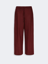 S MAXMARA pantalone jogging in lana stretch Bordeaux