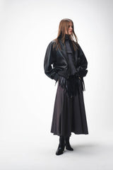 SIMONA CORSELLINI giubbino biker in pelle Nero