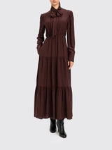 TWINSET ACTITUDE abito lungo a-line Marrone