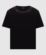 TWINSET ACTITUDE t-shirt con dettagli al collo Nero