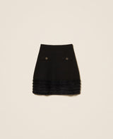 TWINSET ACTITUDE gonna in maglia Nero