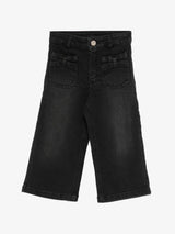 TWINSET GIRL jeans con fiocchi Nero