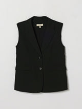 TWINSET GIRL gilet sartoriale con rever Nero
