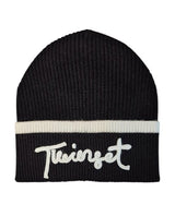 TWINSET GIRL cappello logato Nero