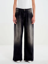 VICOLO jeans zain effetto dirty Denim nero dirty