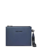 PIQUADRO pochette gommata Blu