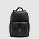 PIQUADRO zaino porta pc 14 in pelle Nero