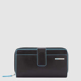 PIQUADRO portafogli in pelle donna Nero