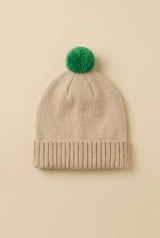 BABY LORD cappellino con pompon Corda smeraldo