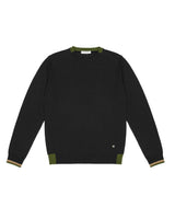 MANUEL RITZ maglia con contrasto al collo Nero