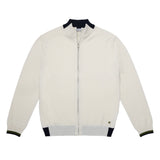 MANUEL RITZ maglione full zip Bianco