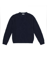 MANUEL RITZ maglione a costine inglesi Blu