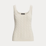 LAUREN RALPH LAUREN top in maglia Bianco