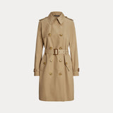 LAUREN RALPH LAUREN trench doppiopetto in cotone Beige