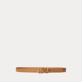 LAUREN RALPH LAUREN cintura sottile con logo Marrone