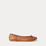 LAUREN RALPH LAUREN Ballerine Jayna in pelle Marrone