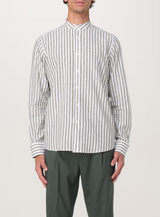 MANUEL RITZ camicia alla coreana Verde