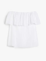 MAXMARA top off shoulder Bianco