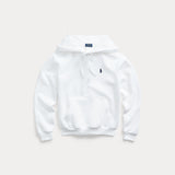 RALPH LAUREN POLO felpa con cappuccio e cavallino Bianco