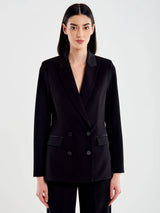 VICOLO blazer doppiopetto con dettagli in raso Nero