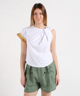 AMOSA t-shirt con dettaglio Bianco