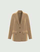 EMME MARELLA giacca in finish vellutato Beige