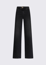 LIU JO DENIM jeans flare a vita alta Nero