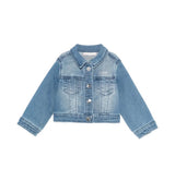 LIU JO JUNIOR Giubbino in denim con strass Blu