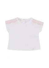 LIU JO JUNIOR t-shirt con dettagli spalle Bianco