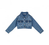 LIU JO JUNIOR giubbino in denim chiaro Blu