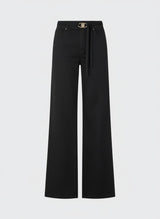 LIU JO WHITE pantalone con cintura Nero