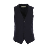 LUIGI BIANCHI MANTOVA gilet monopetto duetto Blu
