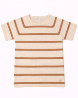 MAGLIFICIO DI VERONA t-shirt a righe bicolor Ecru biscotto