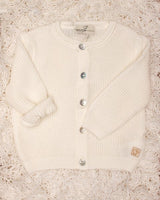 MAGLIFICIO DI VERONA cardigan con bottoncini Latte
