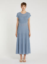 MARella abito in fil lurex Azzurro
