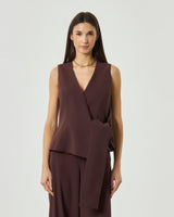 MARella ART. 365 top con fiocco Marrone