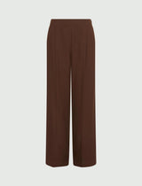 MARella SPORT pantalone in misto lino Marrone