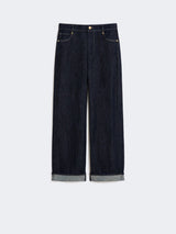 MAXMARA S jeans con risvolto Blu