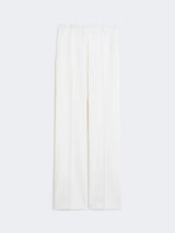 MAXMARA STUDIO pantalone in lana crèpe Bianco