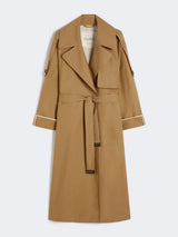 MAXMARA THE CUBE trench over in twill antigoccia Marrone
