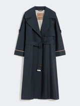 MAXMARA THE CUBE trench over in twill antigoccia Blu