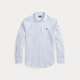 RALPH LAUREN POLO camicia in lino Azzurro