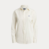 RALPH LAUREN POLO camicia in twill di cotone Bianco