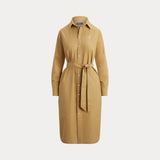 RALPH LAUREN POLO abito camicia in cotone e lino Beige