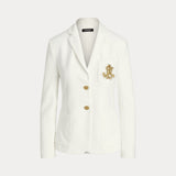 LAUREN RALPH LAUREN blazer con logo ricamato Bianco